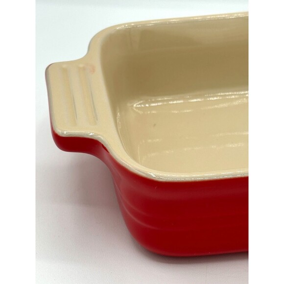 Le Creuset Heritage Stoneware Rectangular Baker Dish (5x7) 10-32 & Ramekin 06.05 - Picture 8 of 16